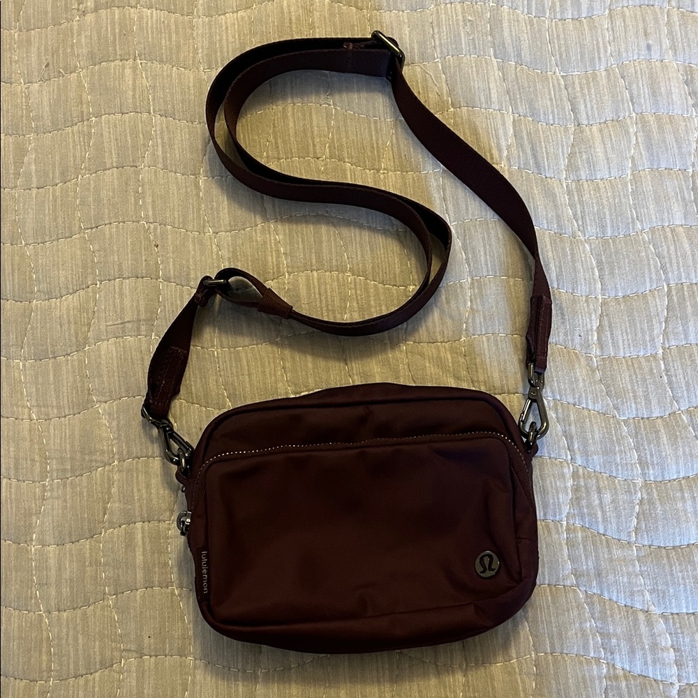 Lululemon Burgundy Crossbody Bag
